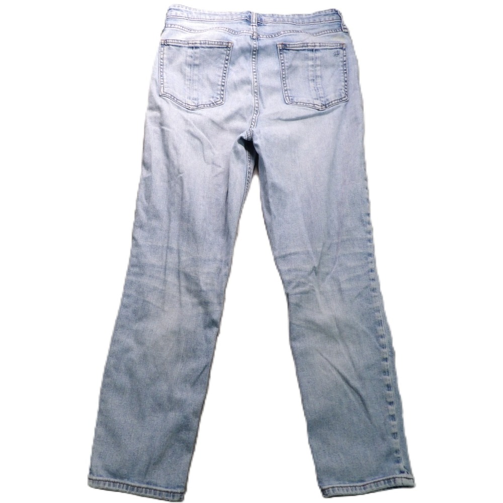 rag & bone Nina High Rise Ankle Cigarette Jeans Light Wash Denim 28 Stretch Logo